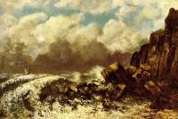 Courbet, Gustave - Marine A Etretat